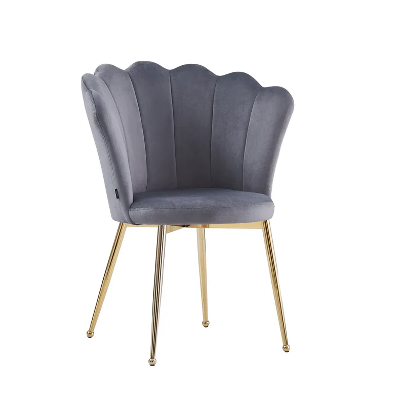 Lots 2 chaises NYMPHEA pied or