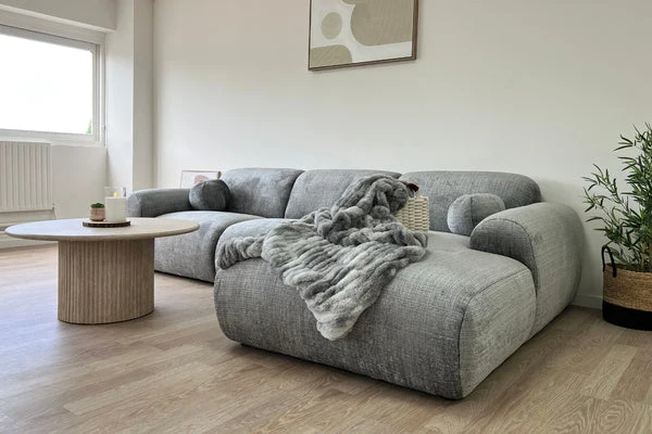 Canapé Cloud Tissu Marbella Gris Anthracite
