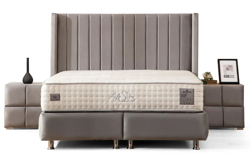 Lit coffre TOKYO Gris
