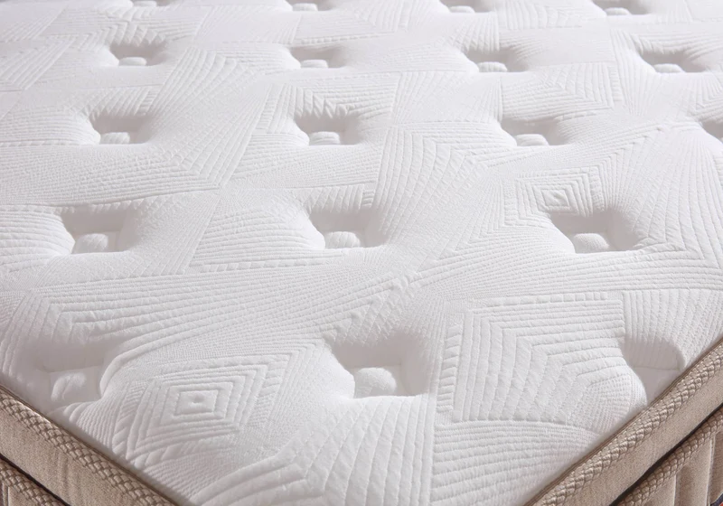 Ensemble lit velours taupe et matelas ressorts - Venice