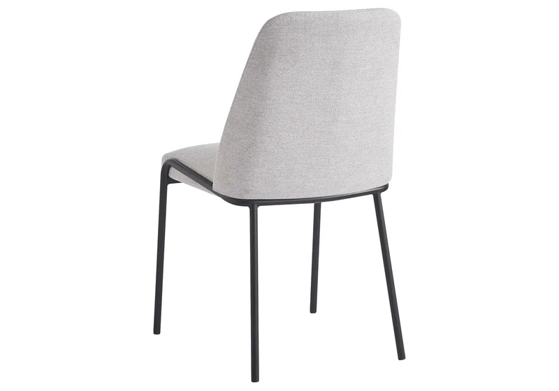Chaise salle à manger effet lin beige - Malo x4