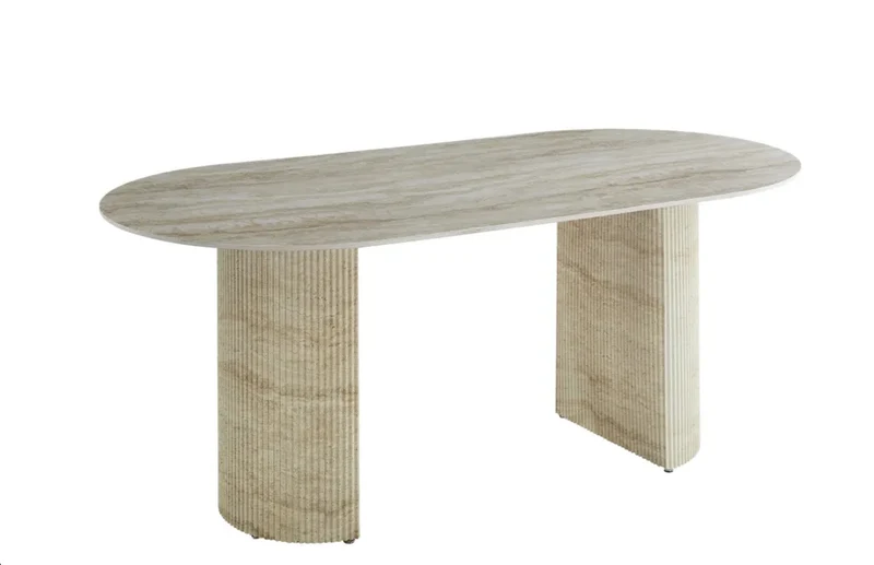 Table à manger Anna travertin 180cm