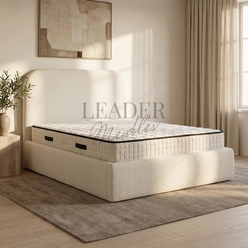 Cadre de lit Alba + Sommier tapissier inclus | Leader Meubles