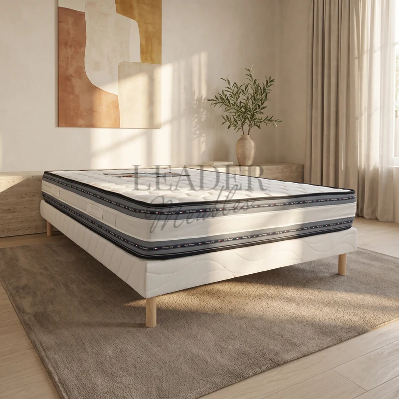 Sommier + Matelas 25cm (ferme) | Leader Meubles