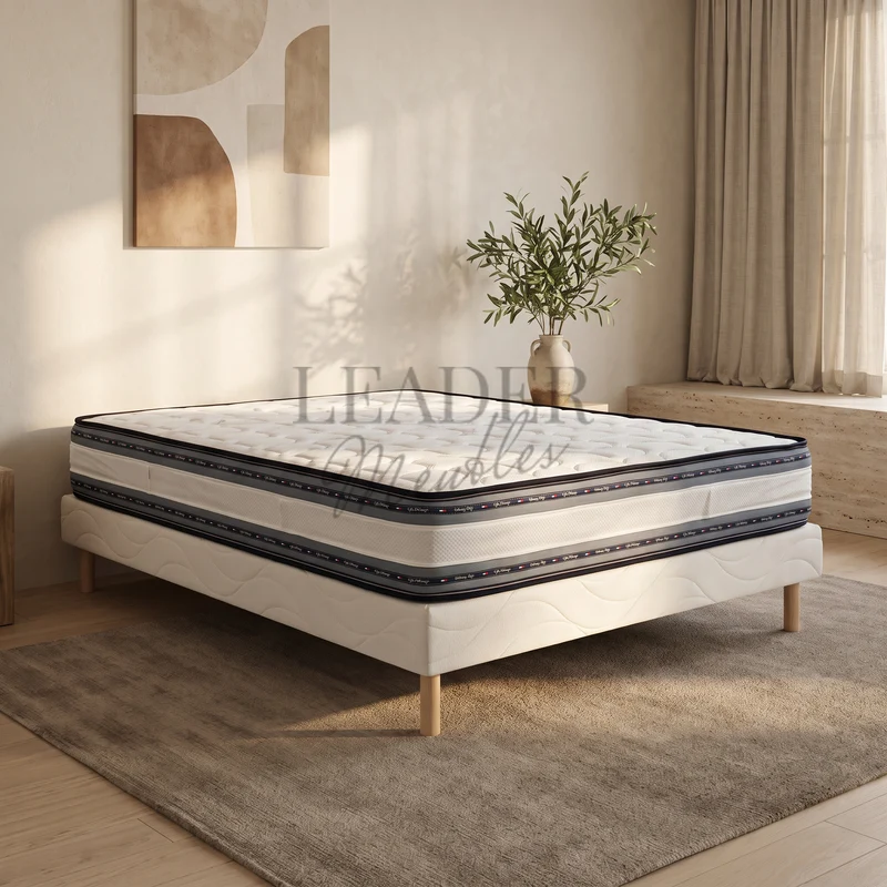 Sommier + Matelas 25cm (ferme) | Leader Meubles