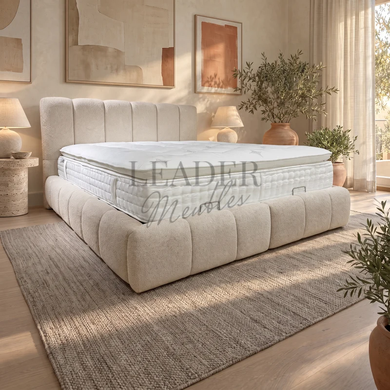 Lit coffre Bubble Dallas 140x190 | Leader Meubles