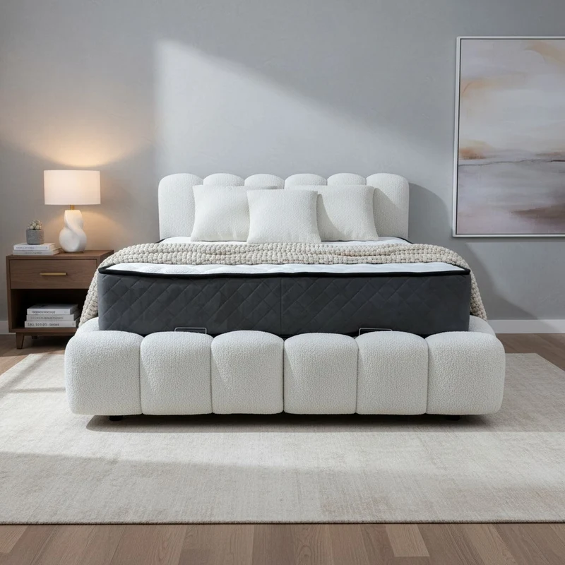 Lit coffre Bubble Toronto 160x200 | Leader Meubles