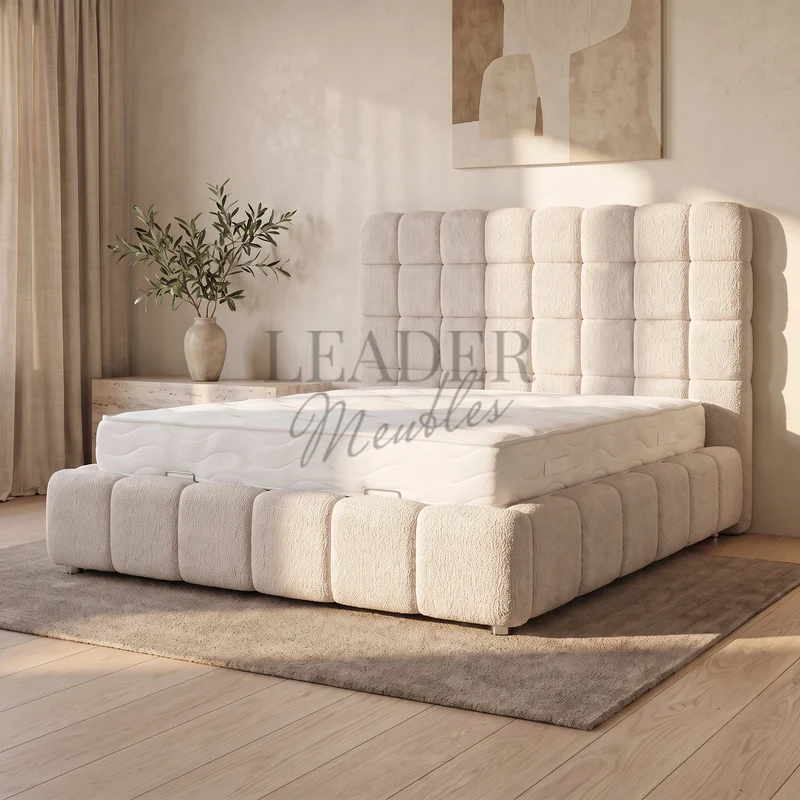 Lit coffre Bubble Concorde 180x200 | Leader Meubles