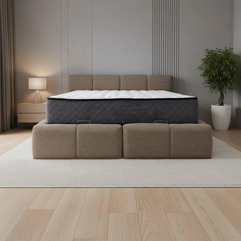 Lit coffre Bubble Oslo 140x190 | Leader Meubles