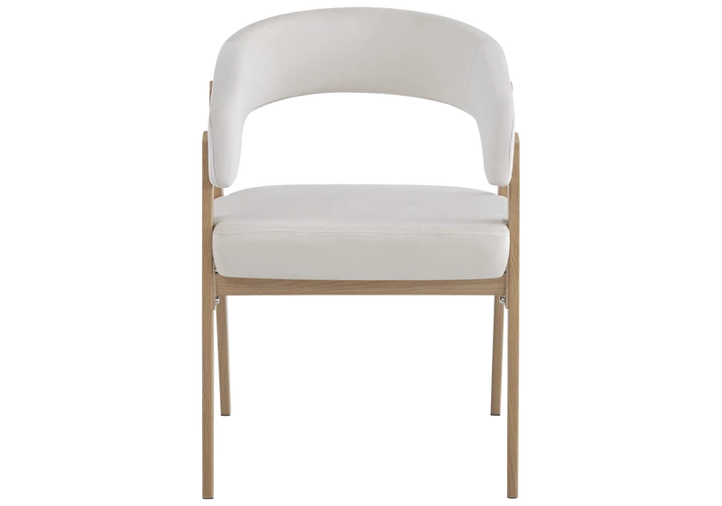 Fauteuil de table texturé beige chêne - Oslo x4