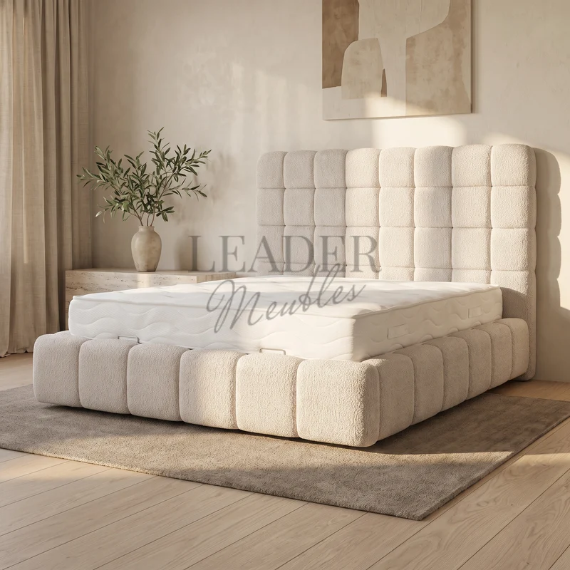 Lit coffre Bubble Concorde 140x190 | Leader Meubles