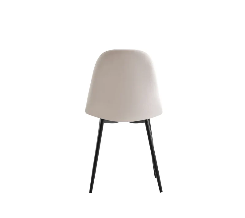 Lot de 2 Chaises SCANDINAVE beige pied noir