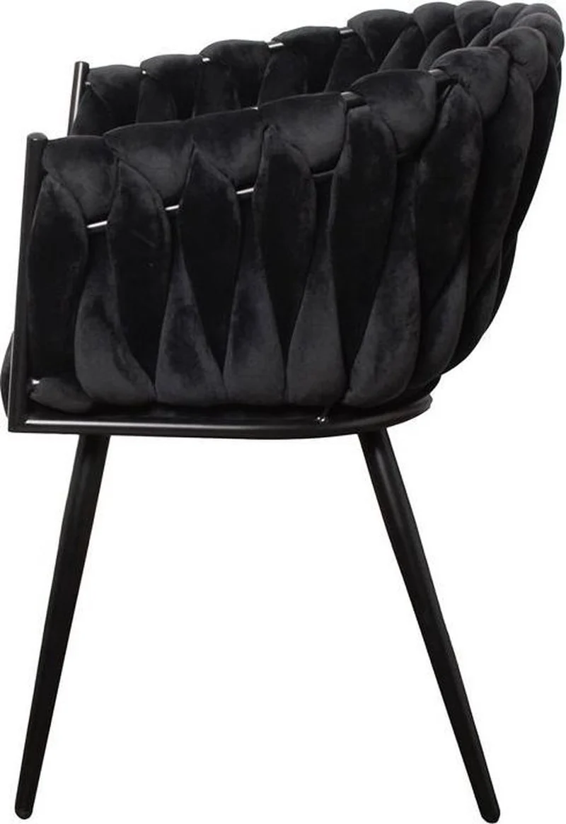 Chaise TRESSEE noir
