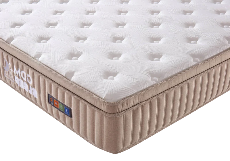 Matelas ressorts ensachés 30 cm avec surmatelas - Oria