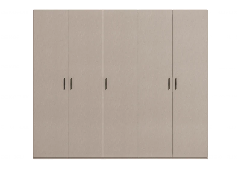 Armoire dressing 3 à 6 portes laquée corde design - Silvia