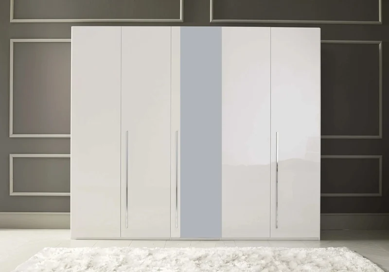 Armoire dressing 3 à 5 portes avec miroir design - Dream