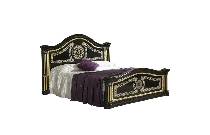 Chambre complète laquée noir or ROBBY