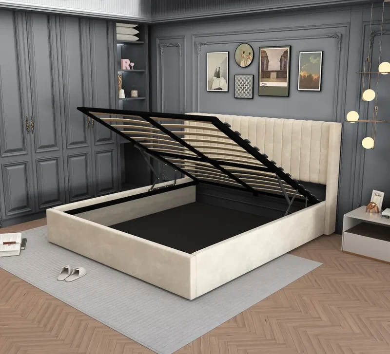 Lit coffre CAMILLE beige