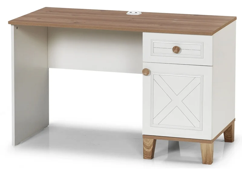 Ensemble chambre jeune lit superposé beige ATLAS