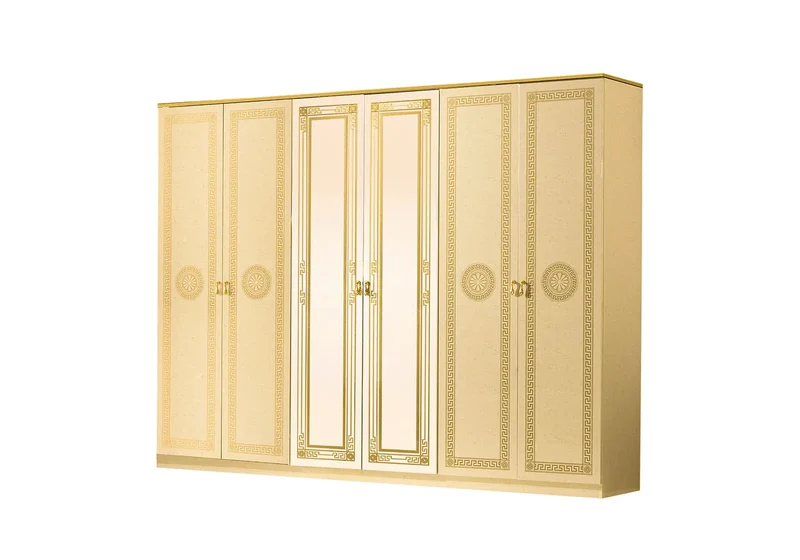 Chambre complète laquée beige or ROBBY