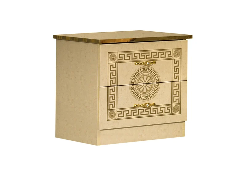 Chambre complète laquée beige or ROBBY