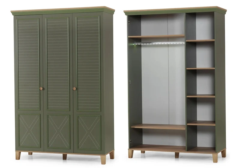 Ensemble chambre bébé Montessori vert ATLAS