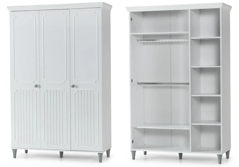 Ensemble chambre bébé fille Montessori gris ALVIN