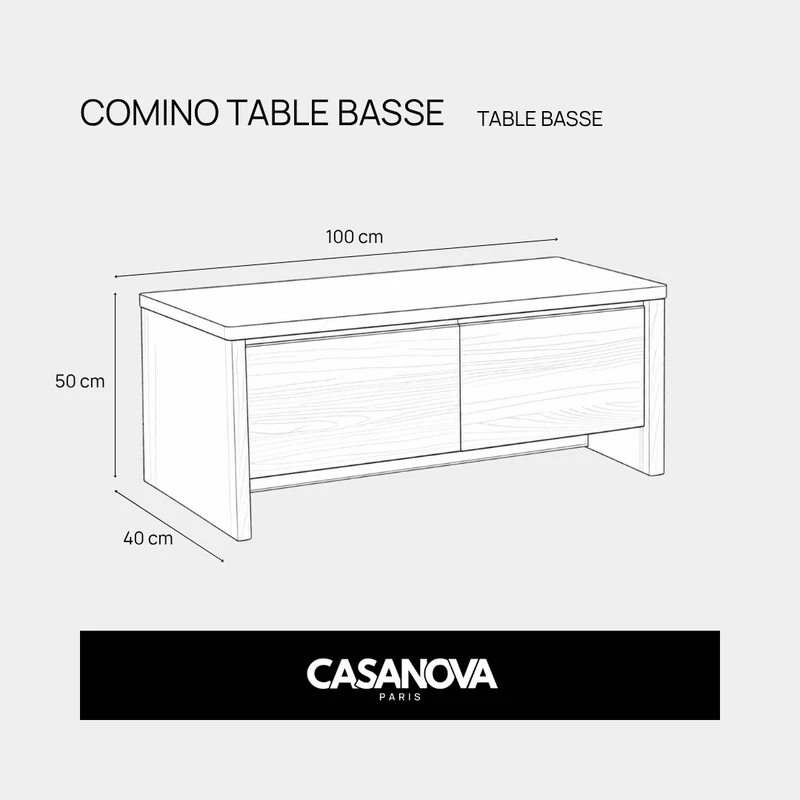 COMINO - TABLE BASSE