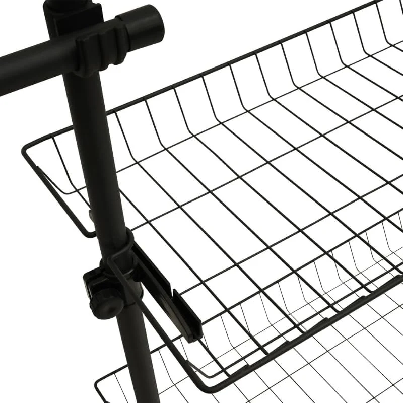 Penderie télescopique double avec rangements intégrés H278cm