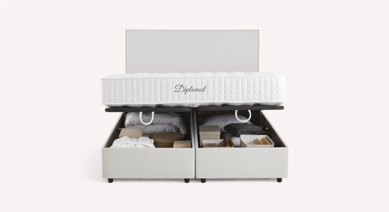Lit coffre NINA Queens Beige