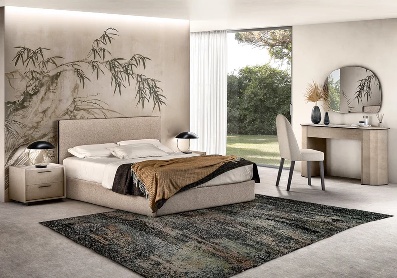 Chambre complète 160x200 avec coiffeuse – Dune