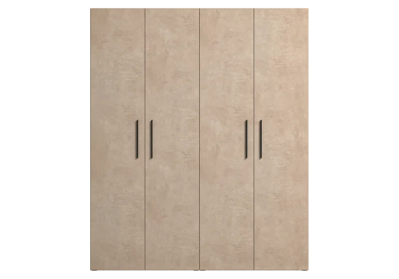 Armoire 4 portes design italien effet pierre - Dune