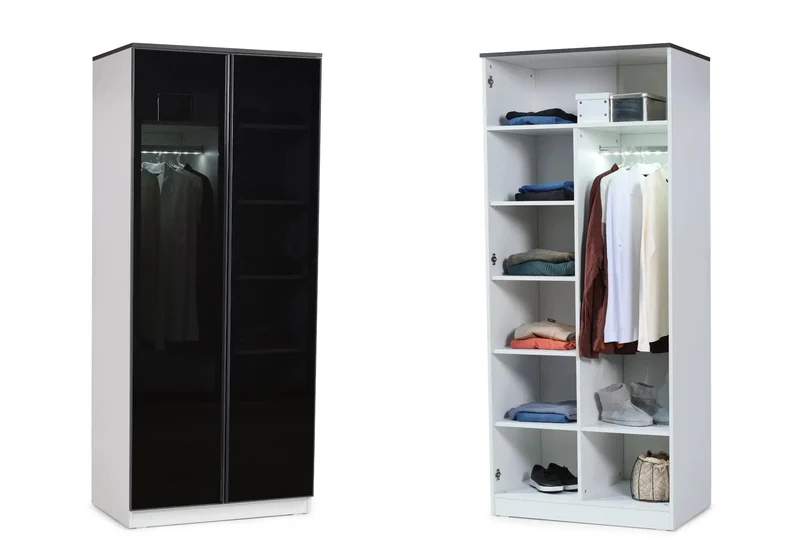 Ensemble de chambre jeune moderne anthracite INFINITY