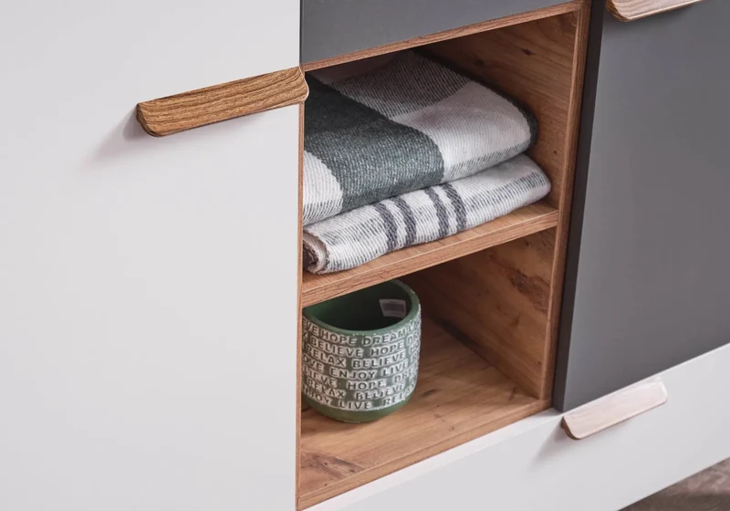 Ensemble de chambre jeune moderne anthracite MOTTO
