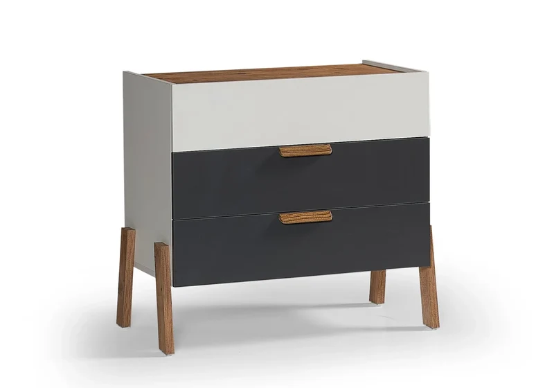 Ensemble de chambre jeune moderne anthracite MOTTO