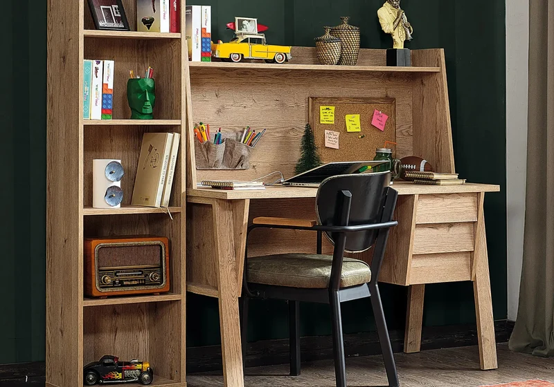 Ensemble de chambre jeune moderne taupe PETRA
