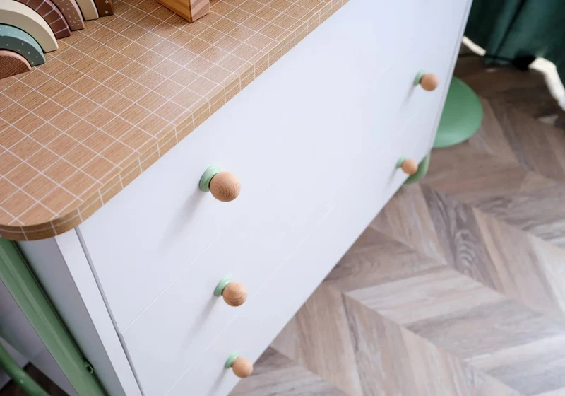 Ensemble de chambre jeune moderne vert JOLLY
