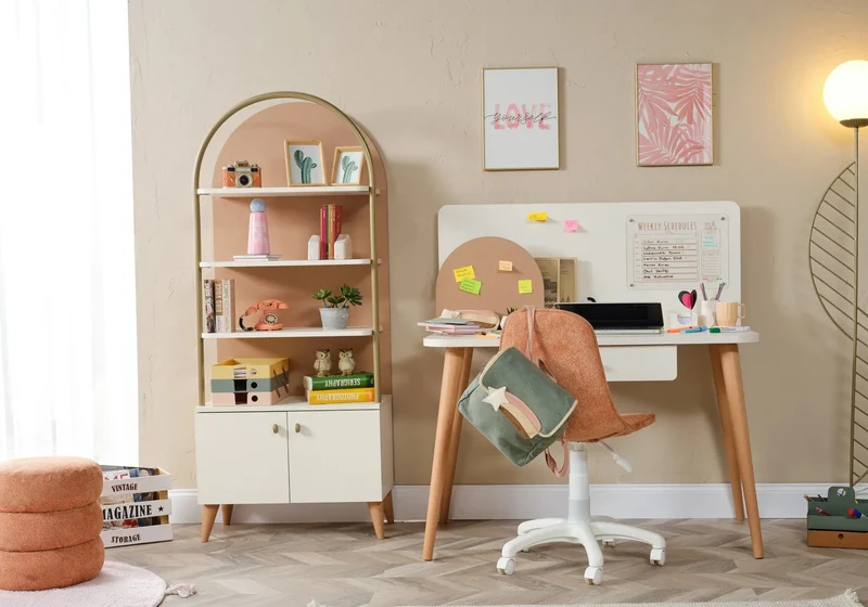 Ensemble de chambre jeune moderne orange LORENA