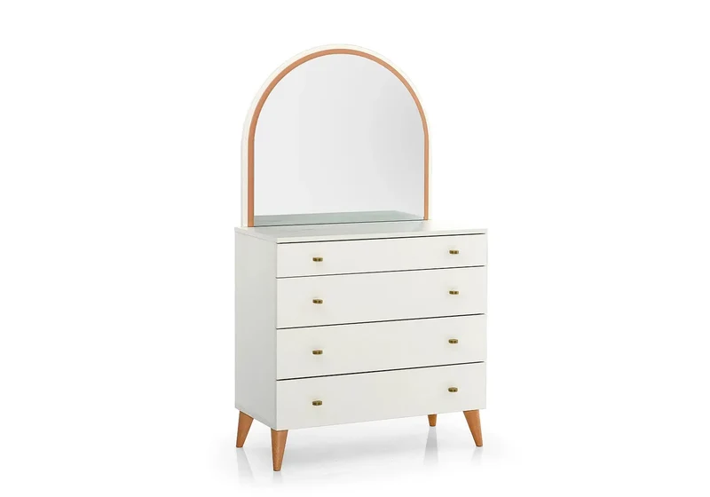 Ensemble de chambre jeune moderne orange LORENA