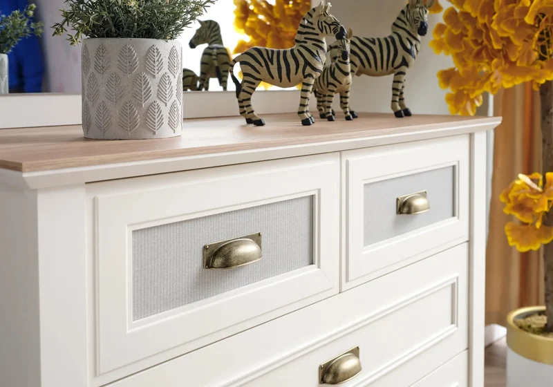 Ensemble de chambre jeune moderne blanc ODESSA