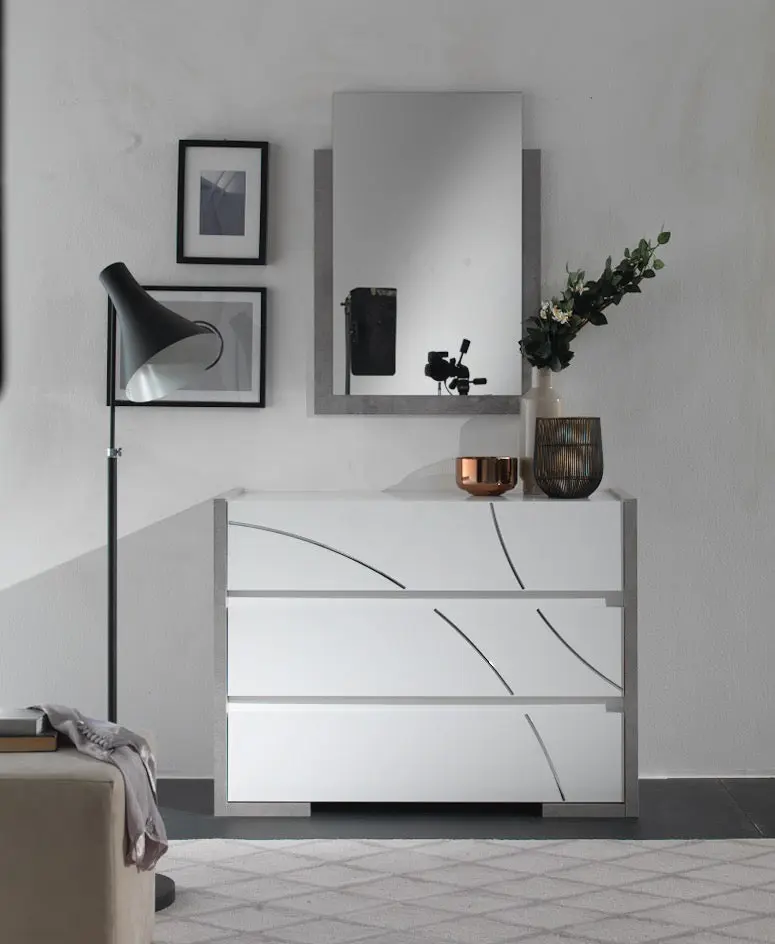 Chambre à coucher blanche MILANO