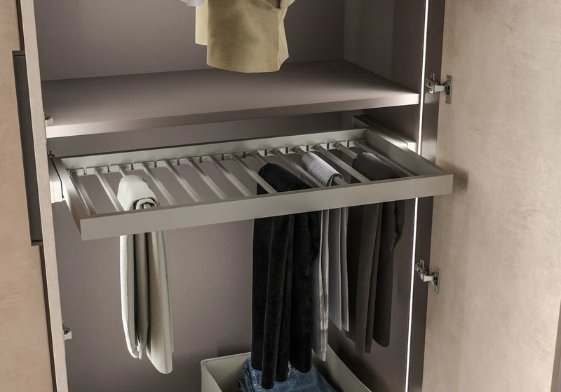 Armoire 2 portes design italien effet pierre - Dune