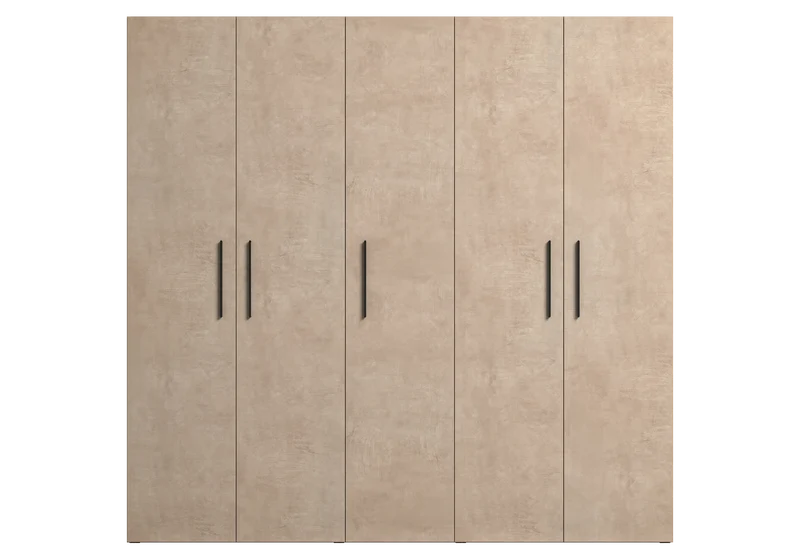 Armoire 5 portes design italien effet pierre - Dune