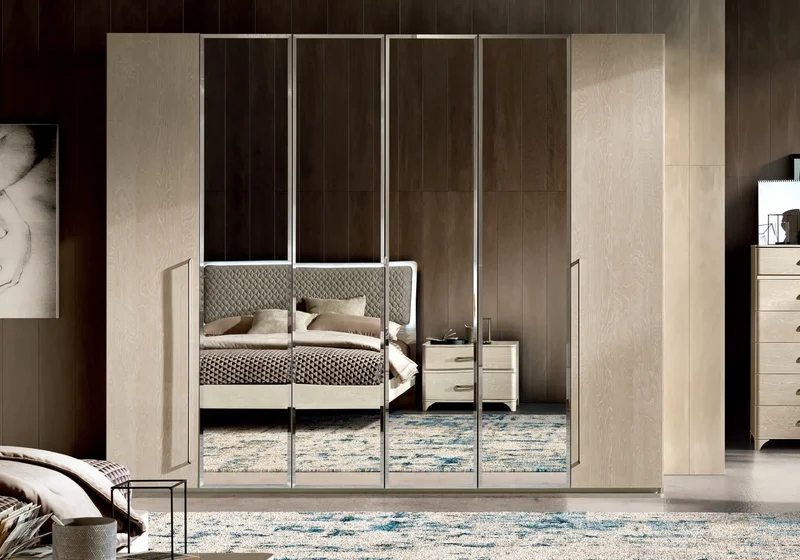 Chambre complète capitonné sable LOLY