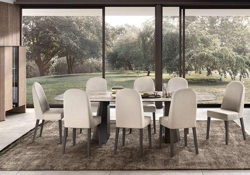 Vitrine design italien effet pierre – Dune