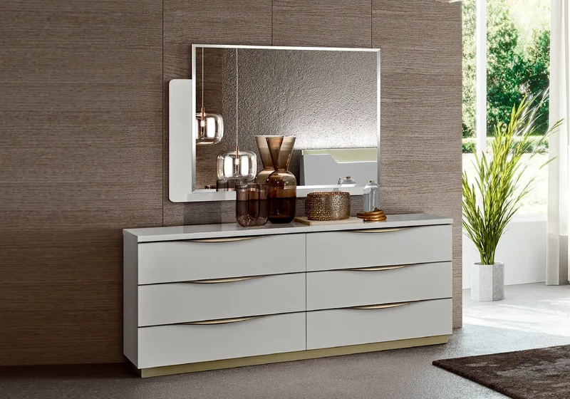 Chambre complète laquée blanc XENA