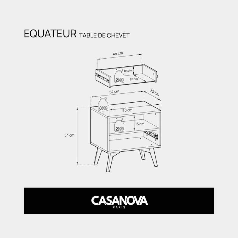 EQUATEUR - TABLE DE CHEVET
