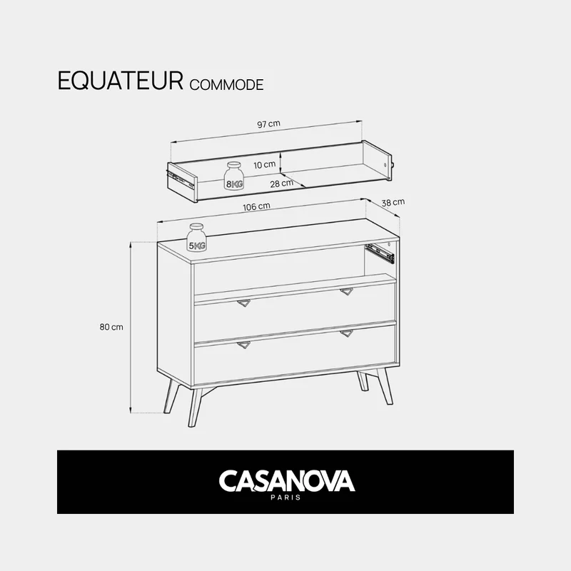 EQUATEUR - COMMODE