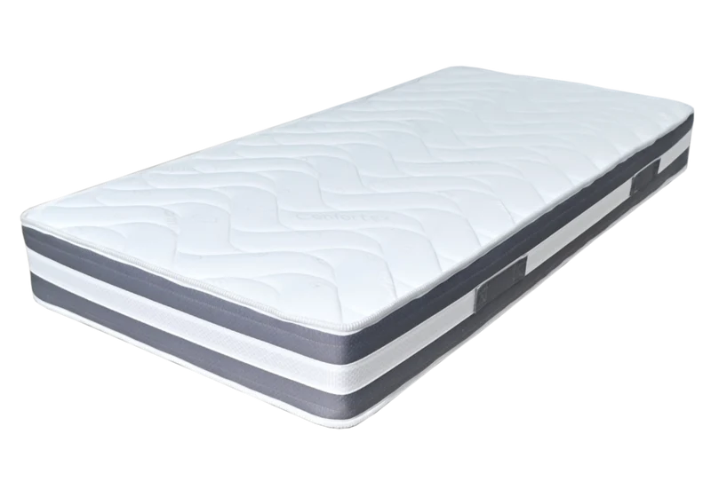 Matelas mousse confort aéré 20 cm - Perle