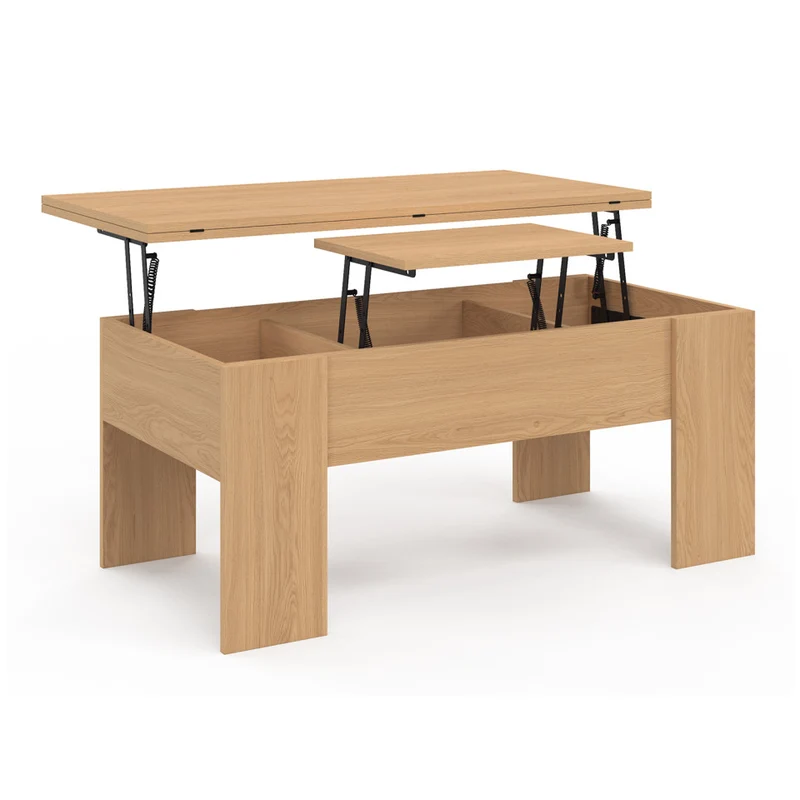 Table basse Albane avec plateau relevable et dépliant